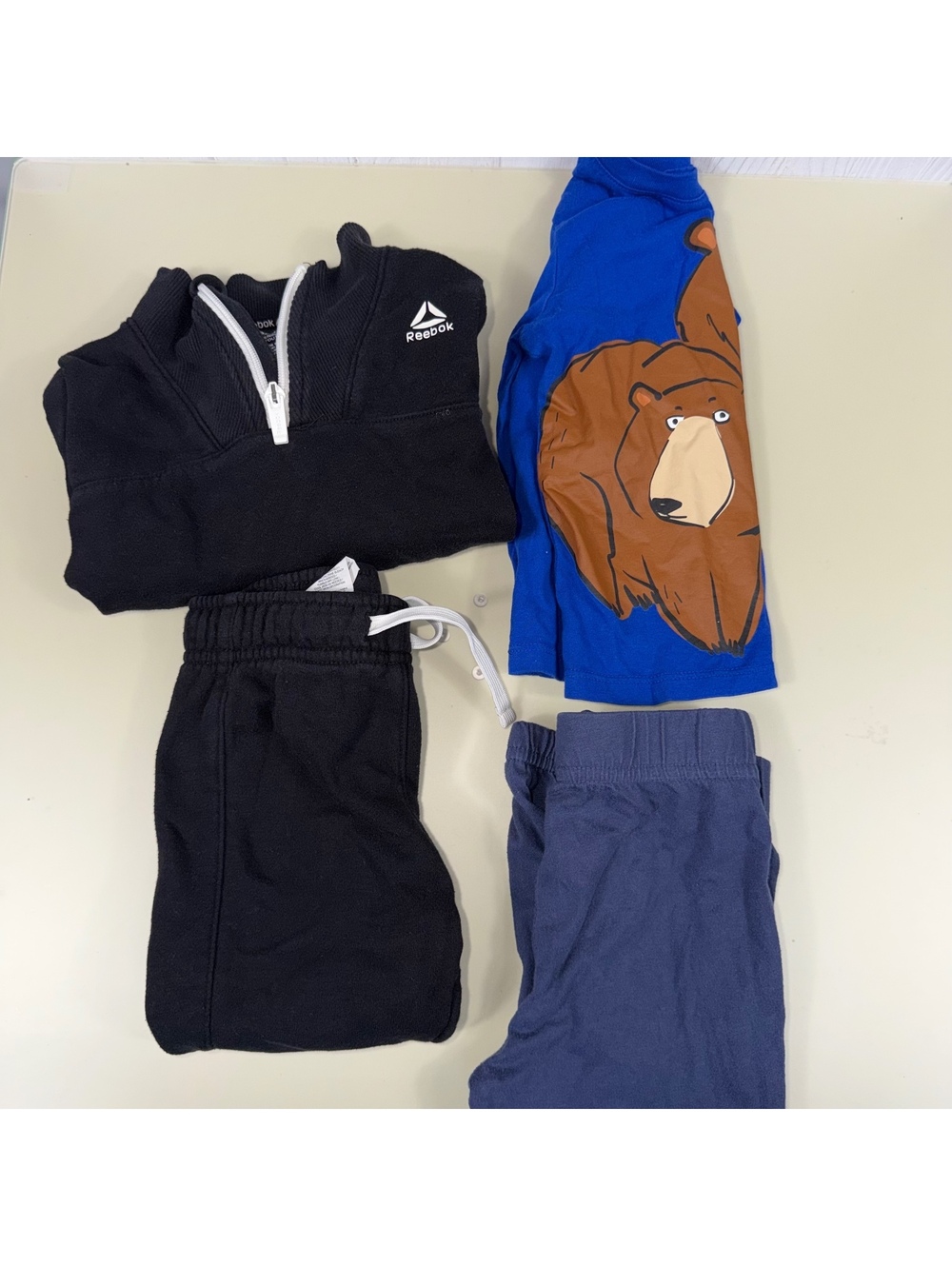12M Boys Reebok Garanimals H&M Bear 4 Piece Clothing Lot